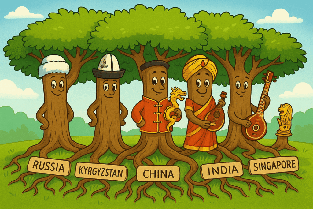 India, Russia, Malaysia Stocks